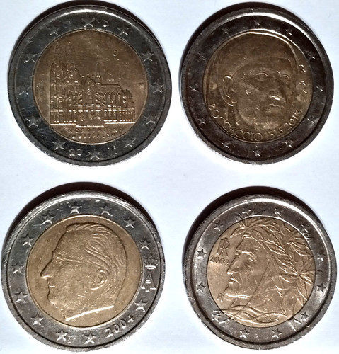 Euro coins popular - 2-euro, *popular