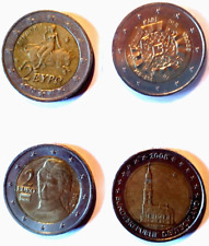 4x 2-Euro Coins, *POPULAR