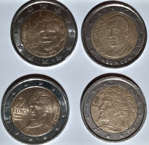 Euro coins popular - 2-euro, *popular